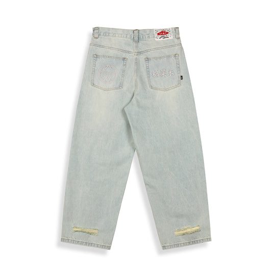 Royal Paw Big Boy Washed Light Blue Denim Pants