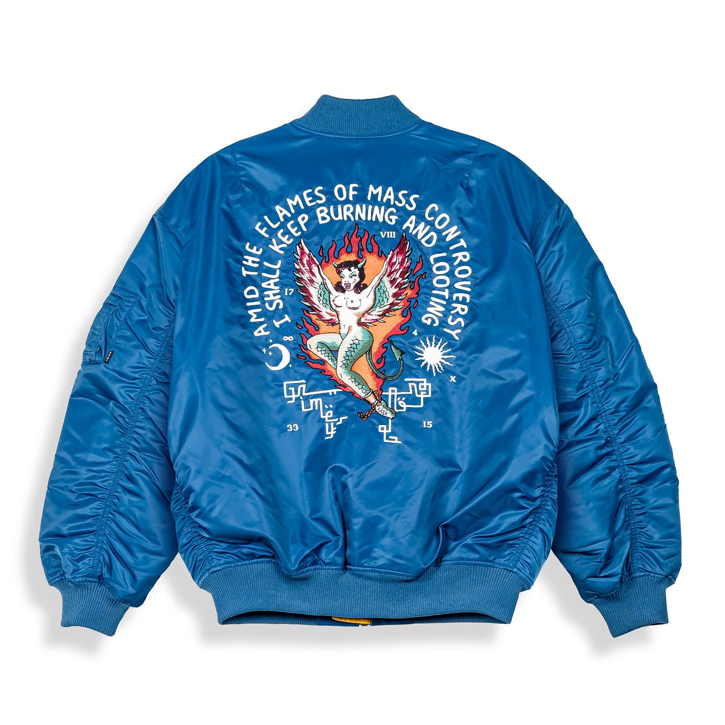 Grimey GLORIFIED Bomber Jacket - Blue | Spring 22 Grimey GLORIFIED Bomber Jacket - Blue | Spring 22