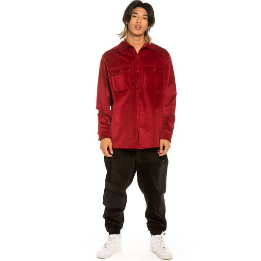 Camisa Grimey "Aged Rum" Corduroy shirt - Red | Winter 21
