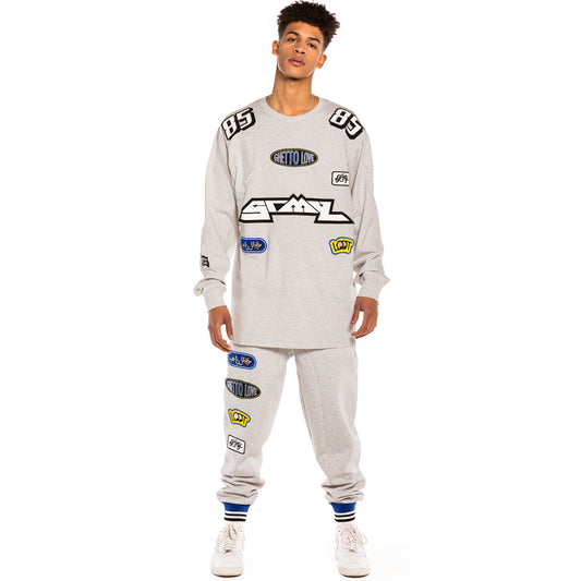 Camiseta Manga larga Grimey "Arch Rival" - Sport Grey | Spring 22