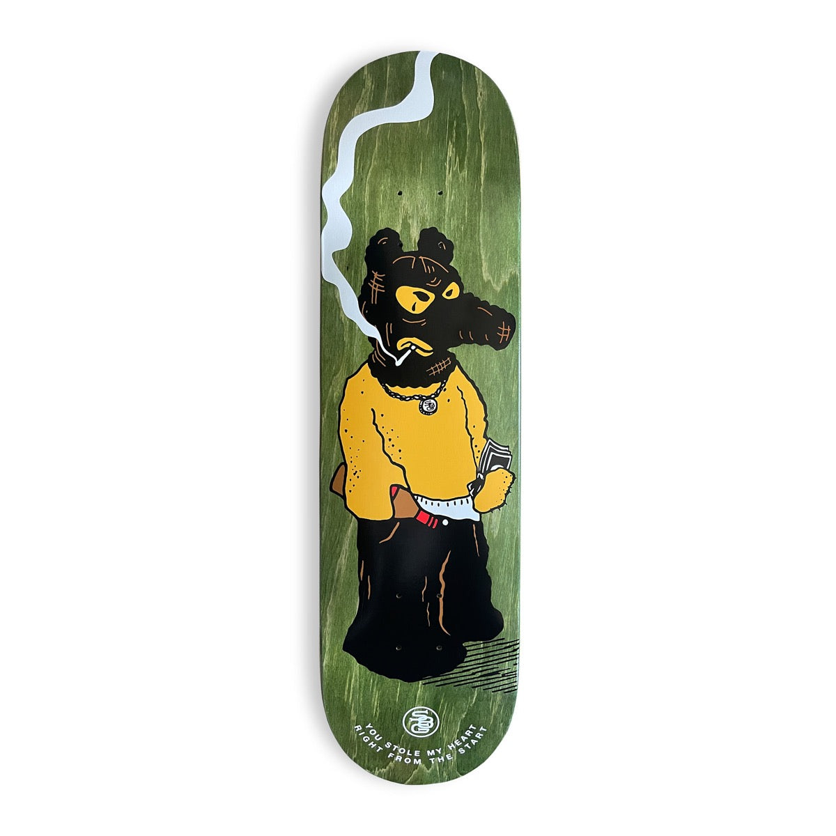 Tabla Skate Grimey X Sk8land Quasimoto High Concave Green
