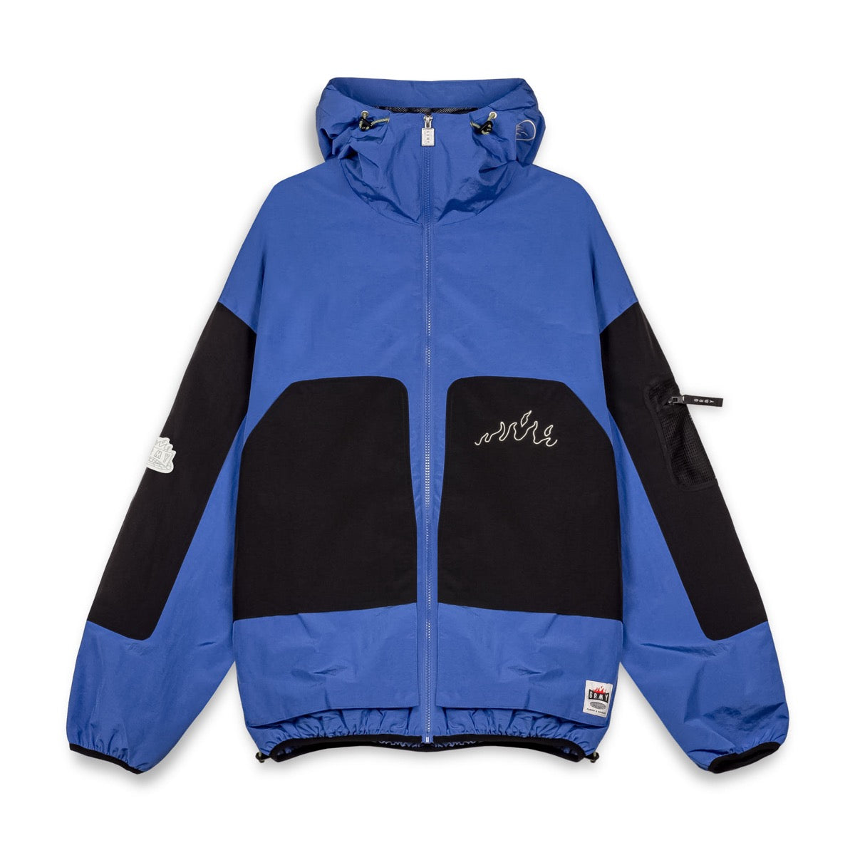 GRIMEY BACK AT YOU ZIP ANORAK ROYAL BLUE FW23 – Grimey