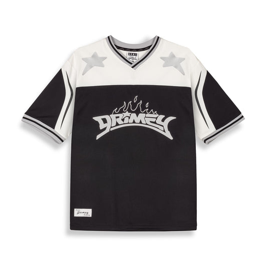 Grimey Infamous Deeper V Neck Oversize Tee Black