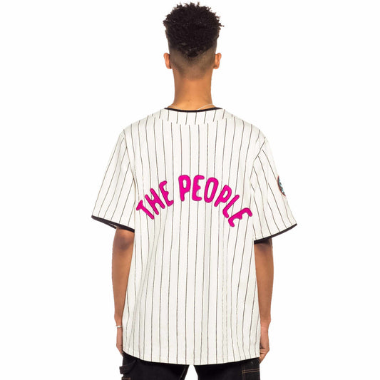 Camiseta de Baseball Grimey DAY DREAMER Stripes - White| Spring 22