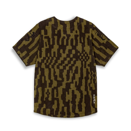 CAMISA DE BASEBALL GRIMEY LUCKY DRAGON ALL OVER JACQUARD - BLACK | SS24