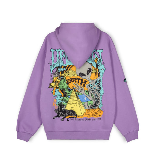 SUDADERA CAPUCHA GRIMEY UFOLLOW LILAC | Spring 23
