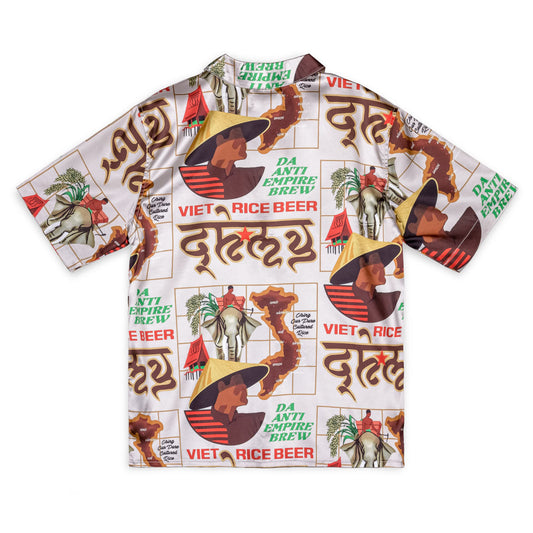 CAMISA GRIMEY VIET CONG BEER SATIN - WHITE | Summer 23