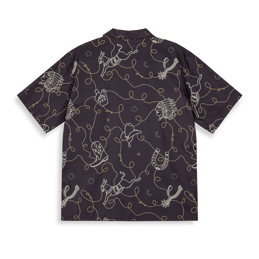 Camisa Grimey Lone Hand Button Up Black