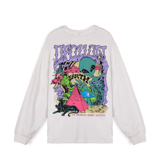 CAMISETA MANGA LARGA GRIMEY UFOLLOW - WHITE | Spring 23