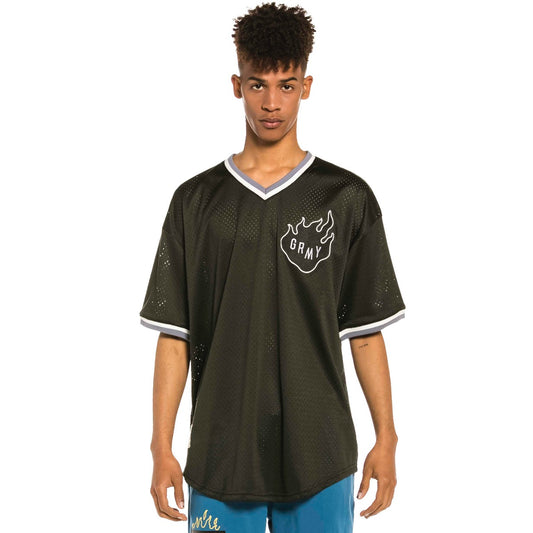 Camiseta de Mesh Grimey Trespass - Black | Summer 22
