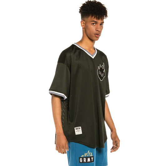 Camiseta de Mesh Grimey Trespass - Black | Summer 22