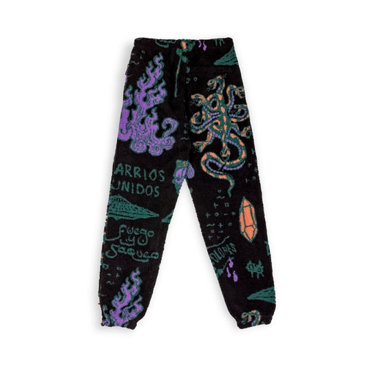Pantalón Grimey LOST BOYS All Over Jacquard Sweatpants - Black | Winter 22