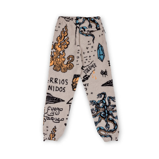 Pantalón Grimey LOST BOYS All Over Sweatpants - Cream | Winter 22