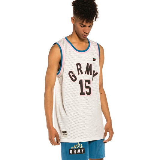 Camiseta de Tirantes Mesh Grimey Trespass - White | Summer 22