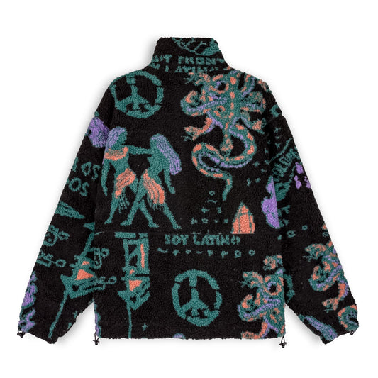 Chaqueta Grimey LOST BOYS Sherpa - Black | Winter 22