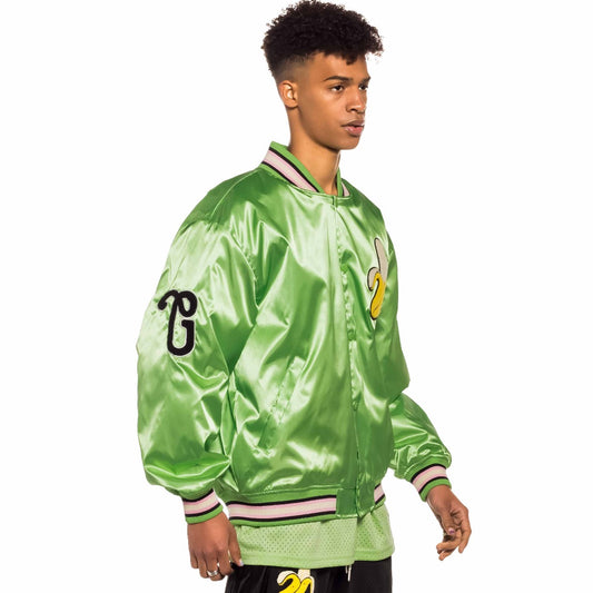 Satin Jacket Grimey JUNGLE PUNCH - Green | Spring 22