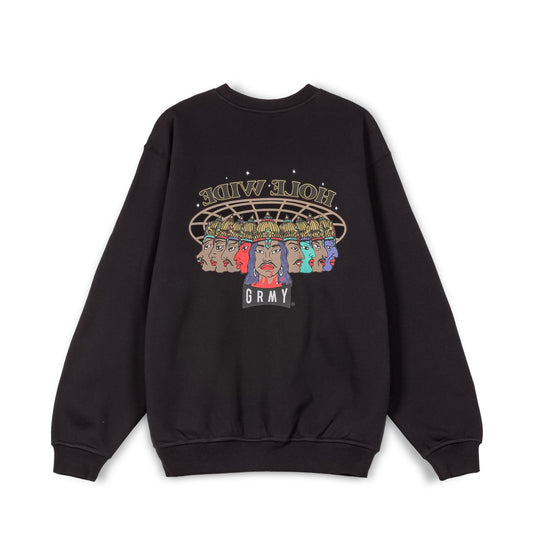 SUDADERA GRIMEY BACK AT YOU VINTAGE CREWNECK - BLACK | FW23