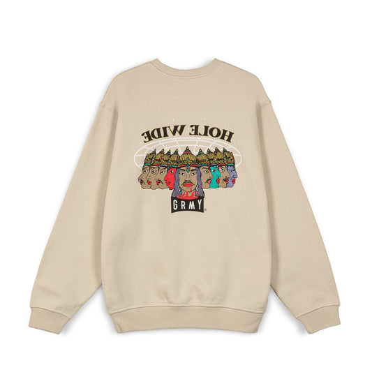 SUDADERA GRIMEY BACK AT YOU VINTAGE - CREAM | FW23