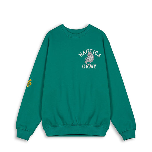 GRIMEY MIGHTY HARMONIST NAUTICA X GRMY SWEATSHIRT – GRÜN | SS24