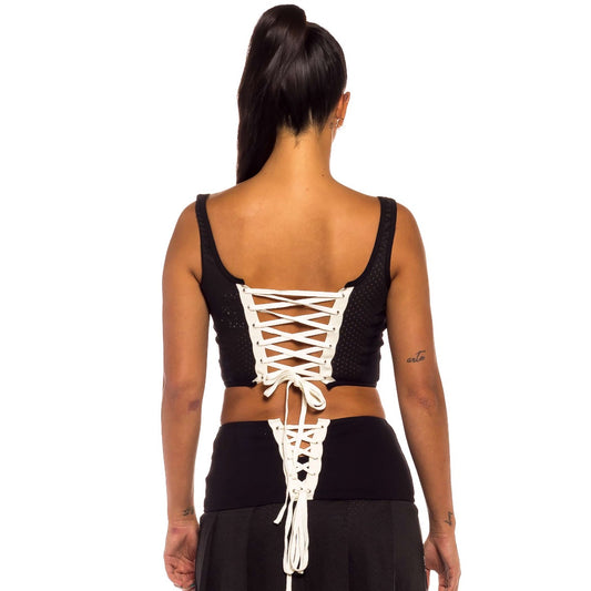 Top de Chica Grimey "Jungle Punch" Mesh - Black | Spring 22