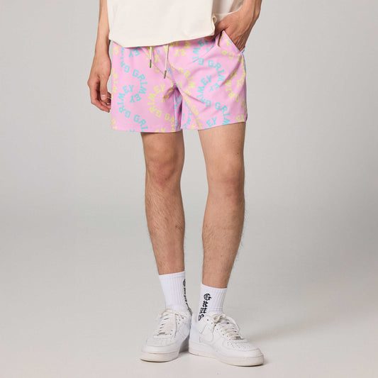 Bañador rosa 100 Miles de la marca Grimey, con diseño ajustado y detalles en el tejido, ideal para natación y playa.