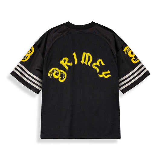 Droppin Science Mesh Boxy Black Football Shirt