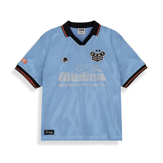 Camiseta De Fútbol Machetazos The Warrior Boxy Mesh Blue