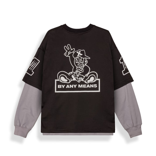 Camiseta De Manga Larga Race War Mesh Black