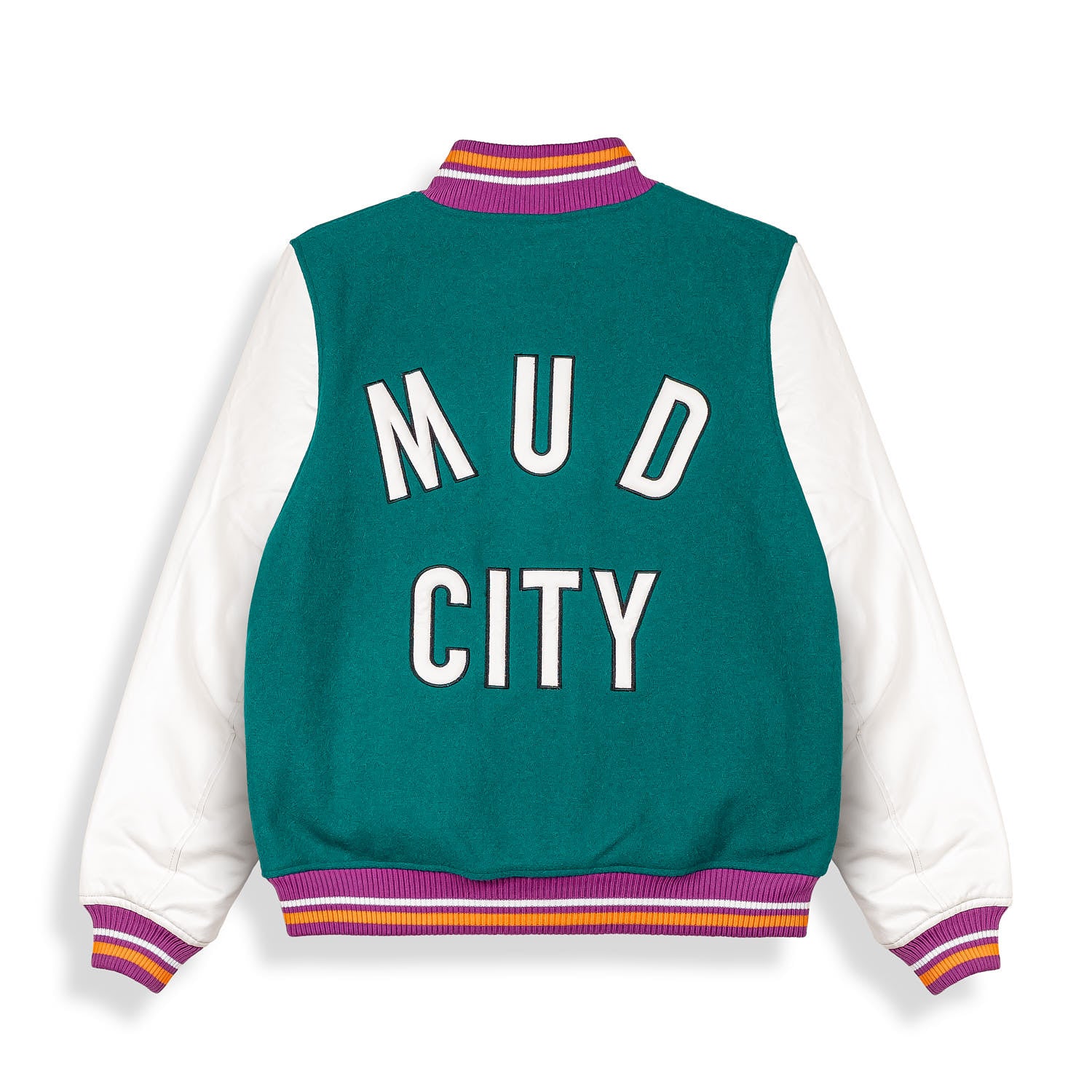 Chaqueta de béisbol Grimey Acknowledge SS20 de color verde, con detalles deportivos y estilo casual visible en la imagen.