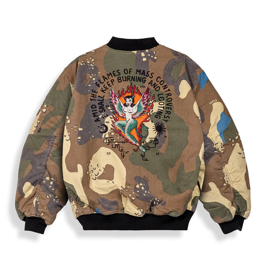 Grimey GLORIFIED Bomber Jacket - Camo | Spring 22