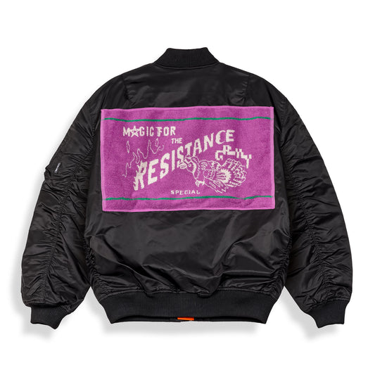 Chaqueta bomber reversible negra de la marca Grimey, con diseño moderno y estilo casual para primavera 2021.