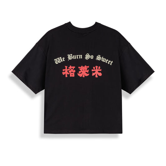 Camiseta Hans Island Boxy Black