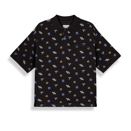Polo Chief Watcher All Over Print Black