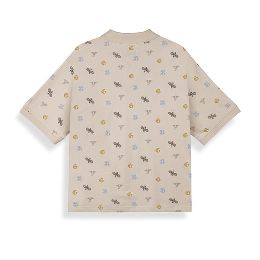 Polo Chief Watcher All Over Print Off White