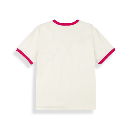 100 Miles Ringer Off White T-Shirt