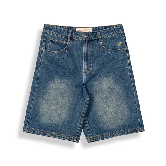 Pantalón Corto Chief Watcher Baggy Washed Sage Blue