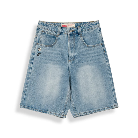 Stardust Baggy Washed Light Blue Shorts