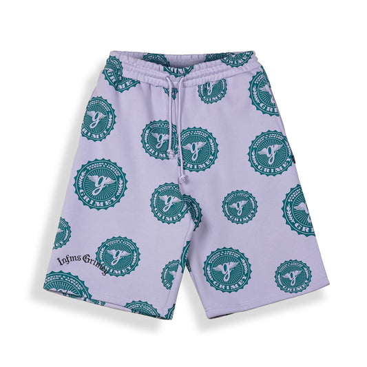 Pantalón Corto Chief Watcher All Over Print Purple