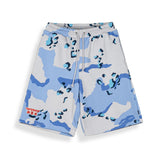 Concreat Jungle All Over Print Blue Camo Shorts