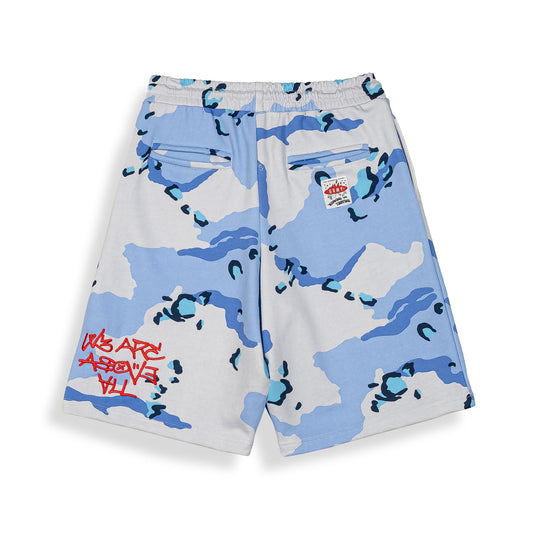 Pantalón Corto Concreat Jungle All Over Print Blue Camo