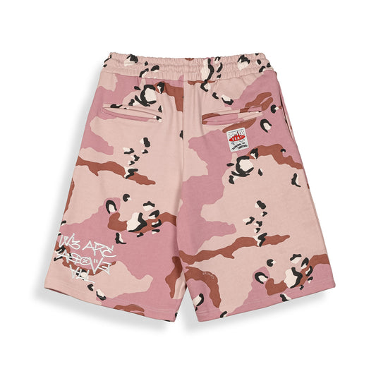 Pantalón Corto Concreat Jungle All Over Print Pink Camo