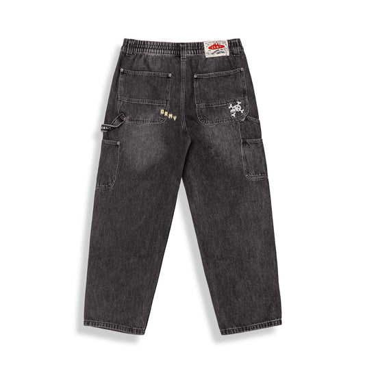 The Props Carpenter Denim Washed Black Pants