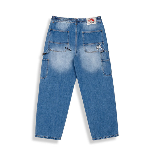 The Props Carpenter Denim Washed Blue Pants