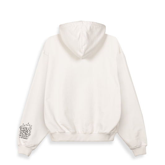 The Shelter We Burn So Sweet Boxy Off White Sweatshirt