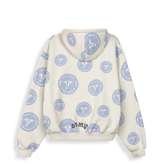 Sudadera Chief Watcher All Over Print Boxy Off White