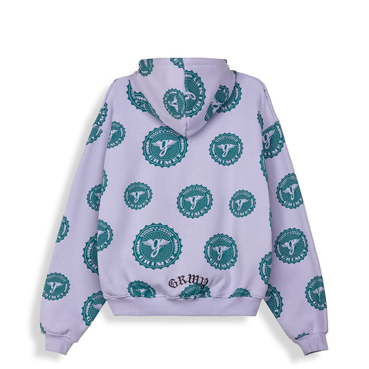 Sudadera Chief Watcher All Over Print Boxy Purple