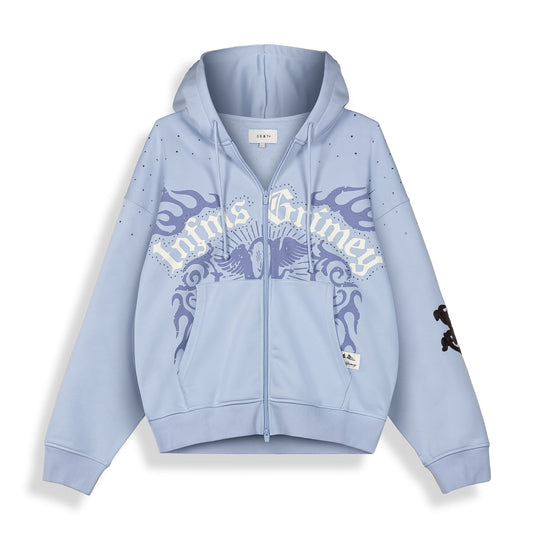 Sudadera Chief Watcher Zipper Light Blue