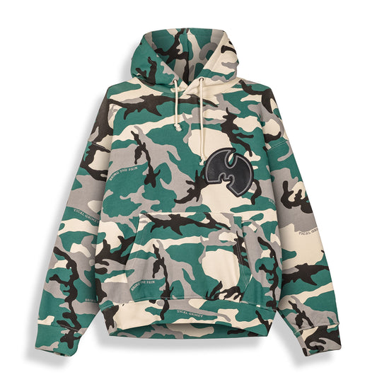 Sudadera Tical X Grimey Camo Regular Green Camo