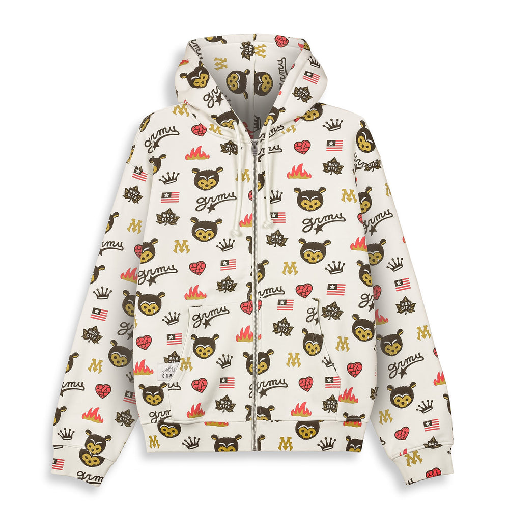 Mud'S The Residence Bear Off White Sweatshirt