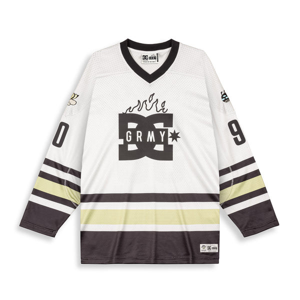 The Swarm Dc Shoes X Grimey Off White Hockey T-shirt
